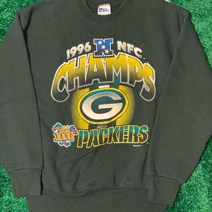 Vintage 1996 Green Bay packers nfc champs crewneck